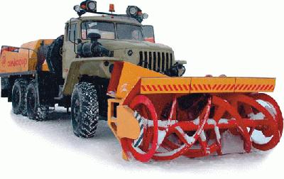 Фрезерно-роторный снегоочиститель ДЭ-250