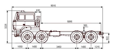 Шасси Урал-532362-10