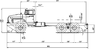 Шасси с удлиненной базой Урал-4320-40